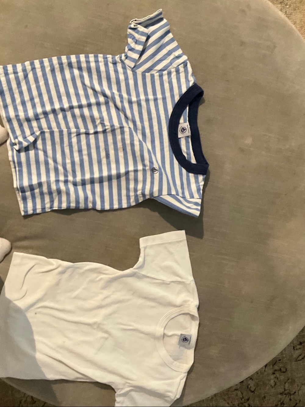 Children's Striped Blue & White Tee by